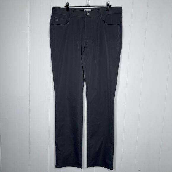Peter Millar Men’s eb66 Performance Five Pocket Pant Iron Gray Size 36/34 - Picture 1 of 6